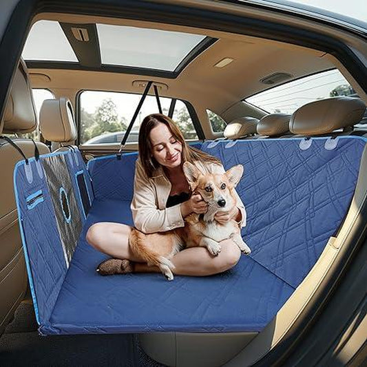 Dog Seat Cover with Hard Bottom for Car