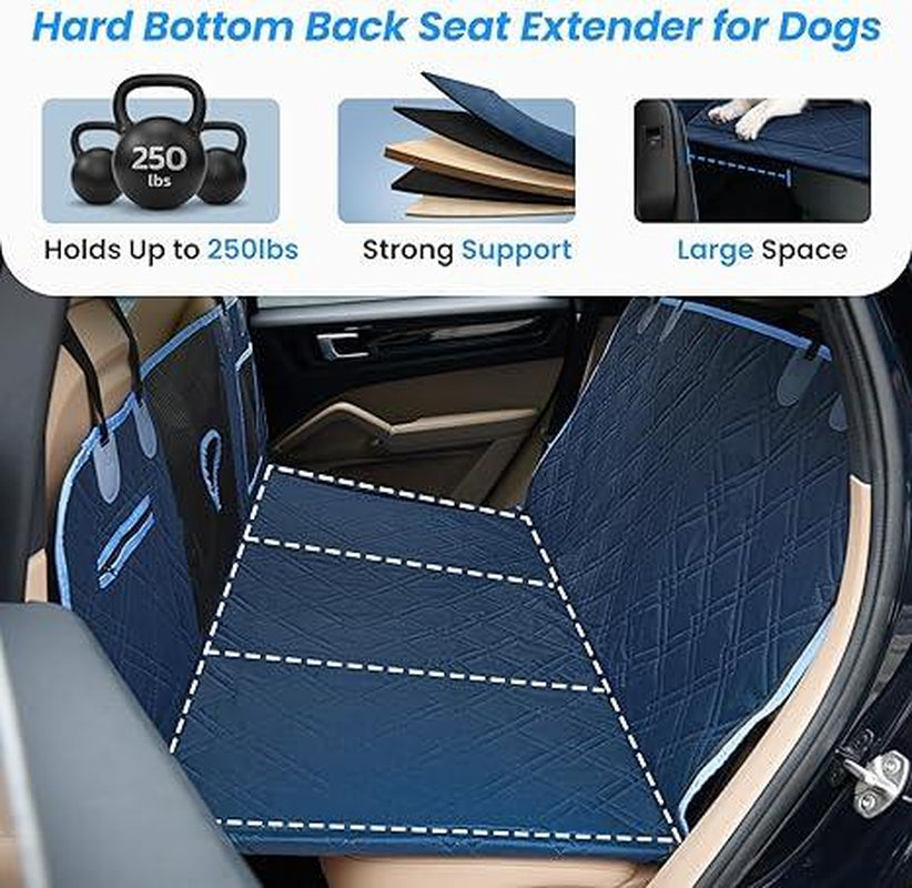 Dog Seat Cover with Hard Bottom for Car