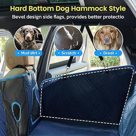 Dog Seat Cover with Hard Bottom for Car